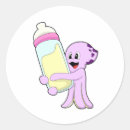 Recherche de poulpe de bébé autocollants Drôle