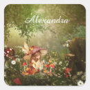 Recherche de fée rouge autocollants Champignon