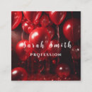 Recherche de ballons rouges cartes visite Fête