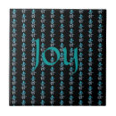 Recherche de joie carreaux Typographie