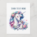 Recherche de licorne de bébé cartes postales Pour tous