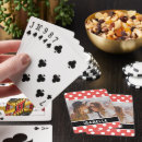 Recherche de points rouges jeux de cartes Pois