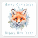 Recherche de renard polaire autocollants Noël