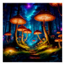 Recherche de champignons magiques posters Imaginaire