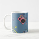 Recherche de motif des années 80 tasses Musique