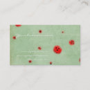 Recherche de rouge cerise cartes visite Vintage