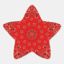 Recherche de bandana autocollants Rouge