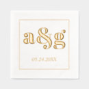 Zoek naar bruiloft servetten Initialen