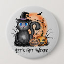 Recherche de le chat noir badges Halloween
