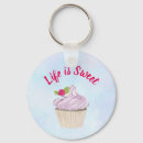 Zoek naar leuke cupcake sleutelhangers Dessert