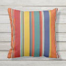 Recherche de turquoise et orange coussins Rayé