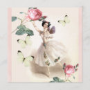 Recherche de ballerine vintage invitations Rose