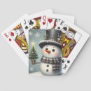 Recherche de bonhomme neige noël de de jeux de cartes Mignon