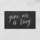 Zoek naar ringen visitekaartjes Modern