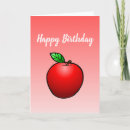 Recherche de pommes rouges vœux cartes Pomme rouge