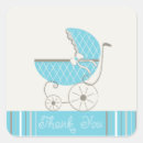 Recherche de baby shower poussette autocollants Bleu