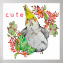 Zoek naar grappige papegaai posters Waterverf