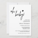 Recherche de minimalist baby shower invitations Oh mon bébé