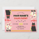 Recherche de chaton vintage invitations Rétro