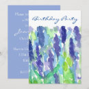 Recherche de invitation bleue lavande anniversaire invitations Élégant