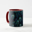 Recherche de paon bleu tasses Moderne
