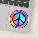 Recherche de signe hippie autocollants Symbole de paix