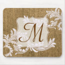Recherche de toile jute tapis souris Monogramme