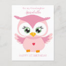 Recherche de rose de hibou vœux cartes Pour enfants
