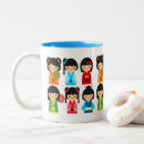 Recherche de kokeshi tasses Kawaii