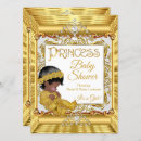 Recherche de gold princess baby shower invitations Blanc