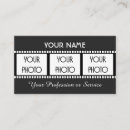 Recherche de bande de film cartes visite Vidéographie