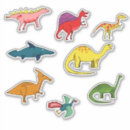 Recherche de dinosaures colorés autocollants Pour enfants