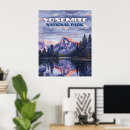 Recherche de vintage yosemite posters Montagnes
