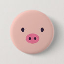 Recherche de porc rond badges Animaux