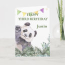 Recherche de panda anniversaire cartes Tropical