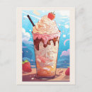 Recherche de milkshake cartes postales Crème glglace