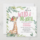 Recherche de jungle safari invitations Rose