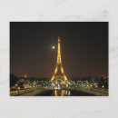 Recherche de tour eiffel la nuit cartes postales France
