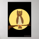 Recherche de hibou halloween posters Lune