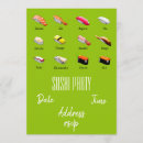 Recherche de wasabi invitations Sushi