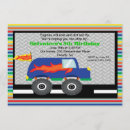Recherche de monster truck anniversaire invitations Camions monstres