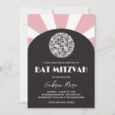Recherche de rose noir bar bat mitzvah invitations Teen girl