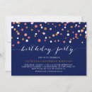 Recherche de blue gold anniversaire invitations Bleu marine