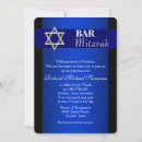 Recherche de formel bar bat mitzvah invitations Bleu