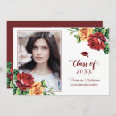 Recherche de vintage graduation invitations Floral