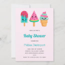 Recherche de cream baby shower invitations Cône de crème glacée