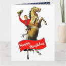 Recherche de cowboy vintage vœux cartes Rodéo