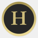 Recherche de lettre h autocollants Noir