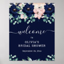 Recherche de floral bridal shower posters Élégant