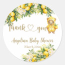 Recherche de pression autocollants Baby shower au citron
